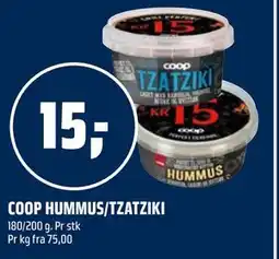 Coop Obs COOP HUMMUS/TZATZIKI tilbud