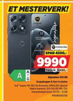 POWER Motorola Signature 512 GB tilbud