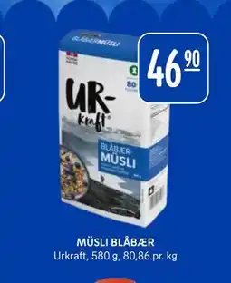 Rema 1000 MÜSLI BLÅBÆR tilbud