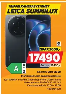 POWER Xiaomi 17 Ultra 512 GB tilbud