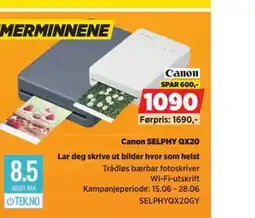 POWER Canon SELPHY QX20 tilbud
