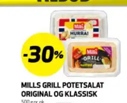 Bunnpris MILLS GRILL POTETSALAT ORIGINAL OG KLASSISK tilbud