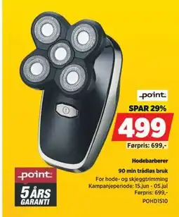 POWER Hodebarberer tilbud