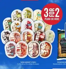 Rema 1000 TAPAS MERKET 3 FOR 2 tilbud