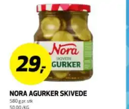 Bunnpris NORA AGURKER SKIVEDE tilbud