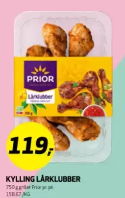 Bunnpris KYLLING LÅRKLUBBER tilbud