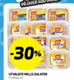 Bunnpris UTVALGTE MILLS-SALATER tilbud