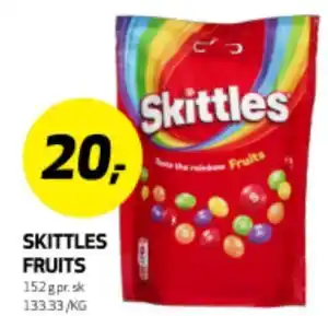 Bunnpris SKITTLES FRUITS tilbud