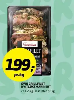 Bunnpris SVIN GRILLFILET HVITLØKSMARINERT tilbud