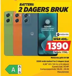 POWER Motorola g06 64 GB tilbud