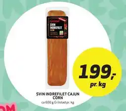Bunnpris SVIN INDREFILET CAJUN CORN tilbud
