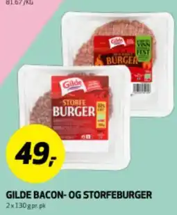 Bunnpris GILDE BACON- OG STORFEBURGER tilbud