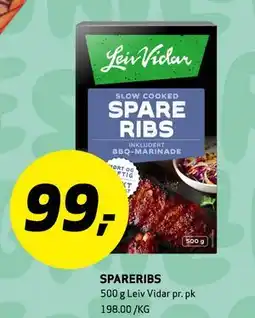 Bunnpris SPARERIBS tilbud