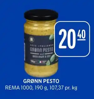 Rema 1000 GRØNN PESTO tilbud