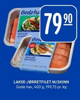 Rema 1000 LAKSE-/ØRRETFILET M/SKINN tilbud