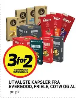 Bunnpris UTVALGTE KAPSLER FRA EVERGOOD, FRIELE, COTW OG ALI tilbud
