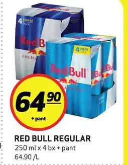 Bunnpris RED BULL REGULAR tilbud