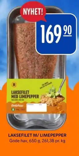 Rema 1000 LAKSEFILET M/ LIMEPEPPER tilbud