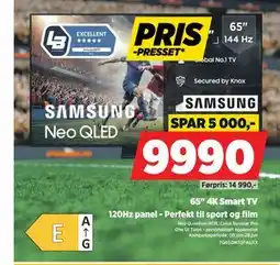 POWER SAMSUNG Neo QLED 65 4K Smart TV tilbud