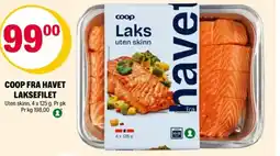 Coop Extra Coop fra havet laksefilet tilbud