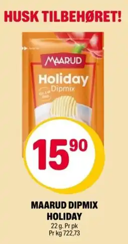 Coop Extra Maarud dipmix holiday tilbud