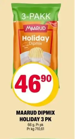 Coop Extra Maarud dipmix holiday 3 pk tilbud