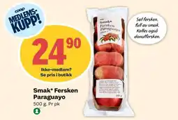 Coop Extra Smak* Fersken Paraguayo tilbud