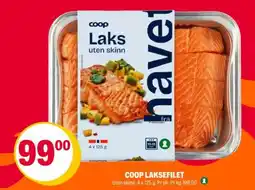 Coop Extra Coop laksefilet tilbud