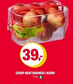 Coop Extra Coop nektariner i kurv tilbud