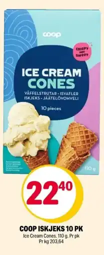 Coop Extra Coop iskjeks 10 pk tilbud