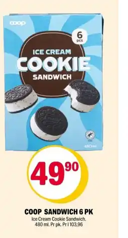 Coop Extra Coop sandwich 6 pk tilbud