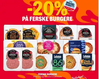 Coop Extra Ferske burgere tilbud