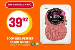Coop Extra Coop grill perfekt skinny burger tilbud
