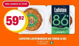 Coop Extra Lofoten lofotburger av torsk & sei tilbud