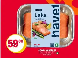 Coop Extra Coop laksefilet tilbud