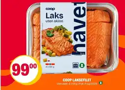 Coop Extra Coop laksefilet tilbud
