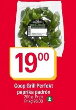 Coop Extra Coop Grill Perfekt paprika padrón tilbud