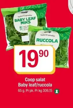 Coop Extra Coop salat Baby leaf/ruccola tilbud