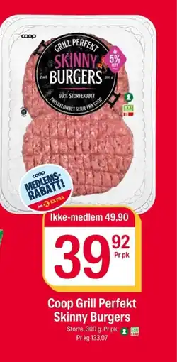 Coop Extra Coop Grill Perfekt Skinny Burgers tilbud