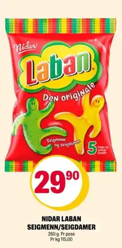 Coop Extra Nidar Laban seigmenn/seigdamer tilbud