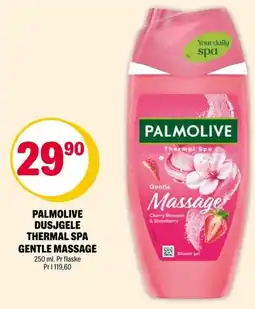 Coop Extra Palmolive dusjgele thermal spa gentle massage tilbud