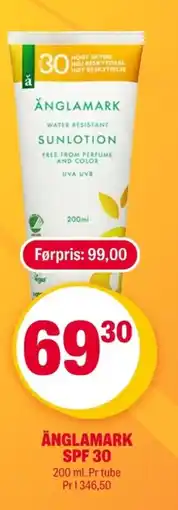Coop Extra Änglamark SPF 30 tilbud