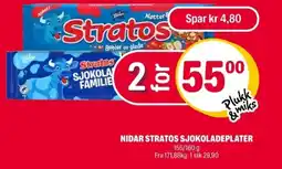 Coop Extra Nidar stratos sjokoladeplater tilbud