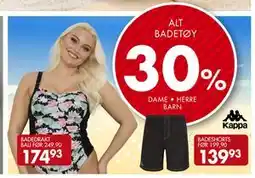 Sparkjøp ALT BADETØY tilbud