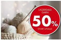 Sparkjøp LAGERSALG GARN tilbud