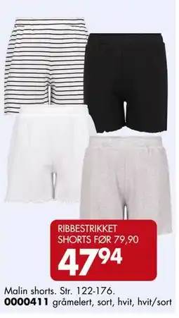 Sparkjøp RIBBESTRIKKET SHORTS tilbud