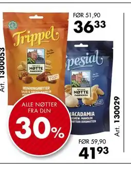Sparkjøp ALLE NØTTER FRA DLN tilbud