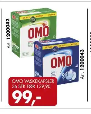OMO VASKEKAPSLER