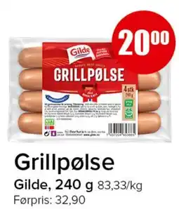 Spar Grillpølse tilbud