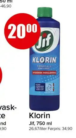 Spar Klorin tilbud